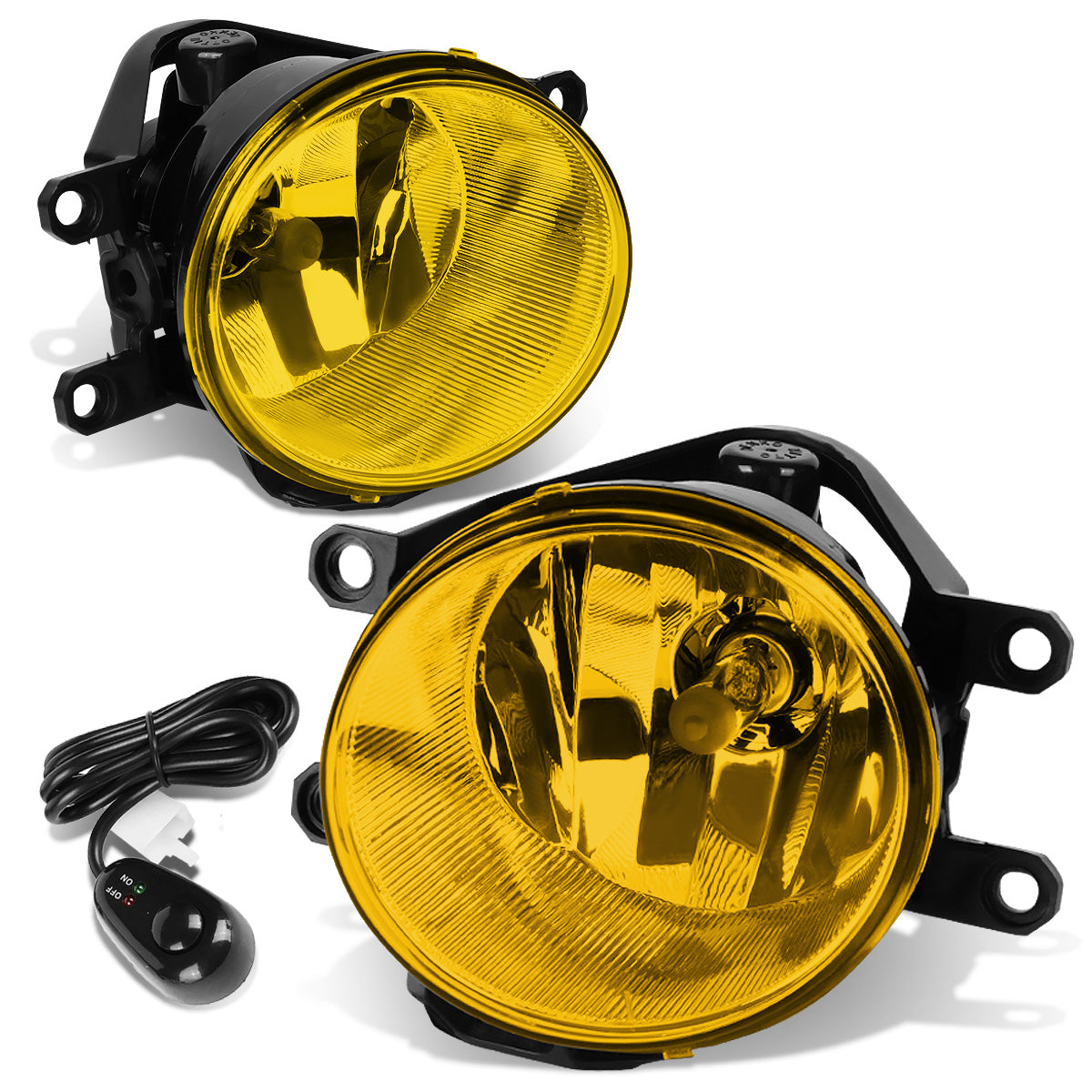 FAROS DE NIEBLA 15-16 TOYOTA RAV4 / 14-15 4RUNNER, LEXUS CT200H, GS350, IS250, IS350, RX350, RX450H / 14-16 COROLLA / 13-15 LEXUS ES300H / 14-18 HIGHLANDER / 12-15 PRIUS / 12-14 PRIUS C / 15-18 TACOMA / 13-16 TUNDRA - WITH SWITCH - H16 BULB - AMBER