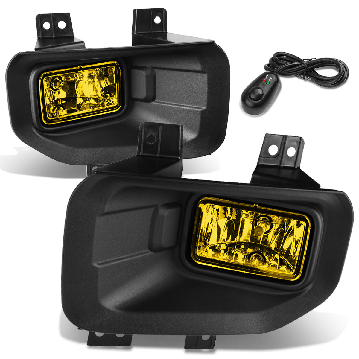 FAROS DE NIEBLA 15-17 FORD F-150 - WITH SWITCH AND BEZEL - H10 BULB - AMBER