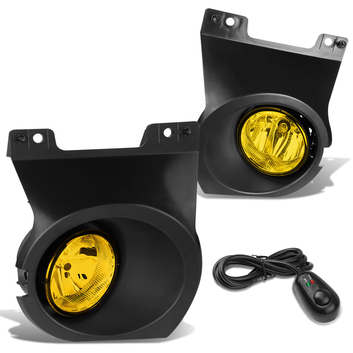FAROS DE NIEBLA 09-14 FORD F-150 - WITH SWITCH AND BEZEL - H10 BULB - AMBER