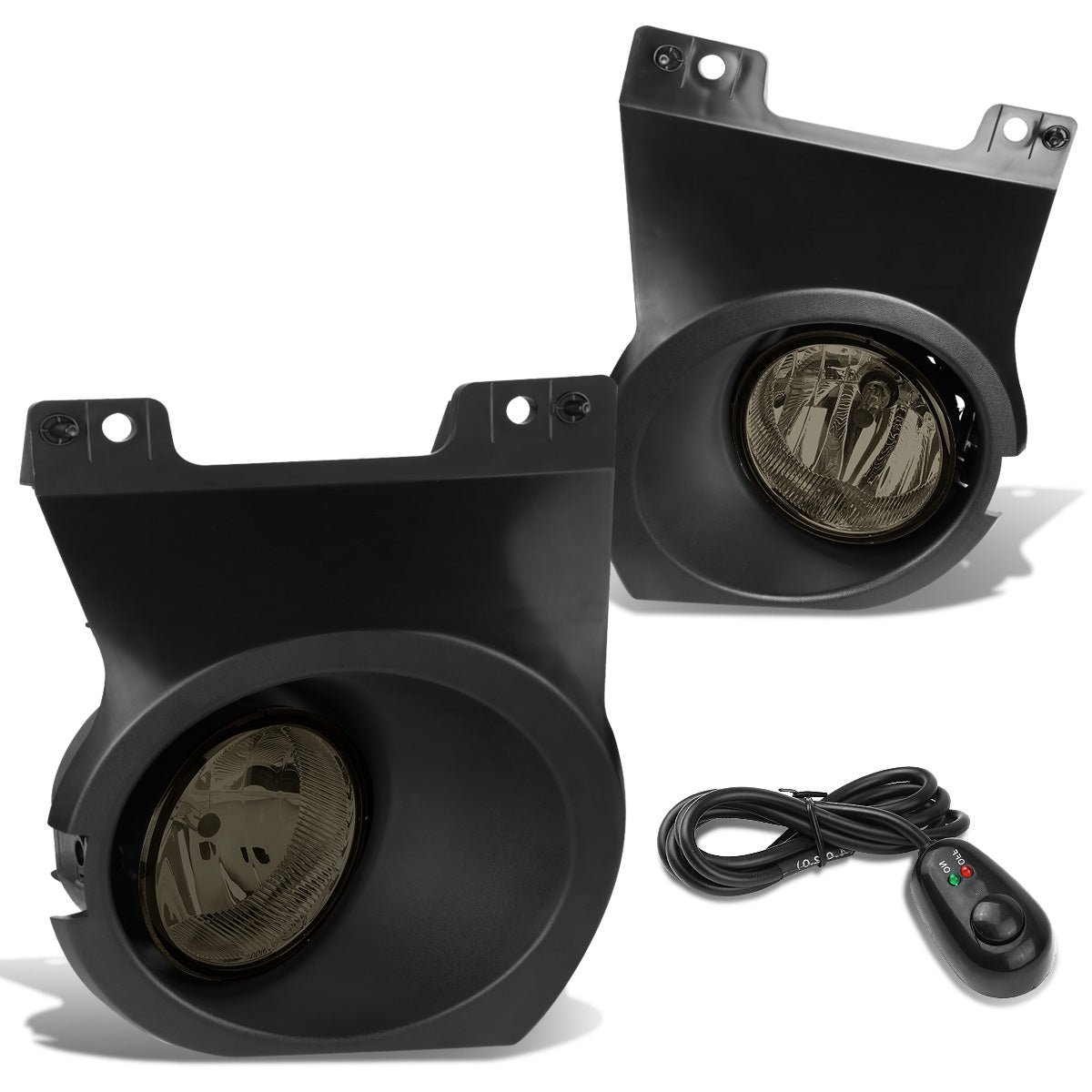 FAROS DE NIEBLA 09-14 FORD F-150 - WITH SWITCH AND BEZEL - H10 BULB - SMOKE
