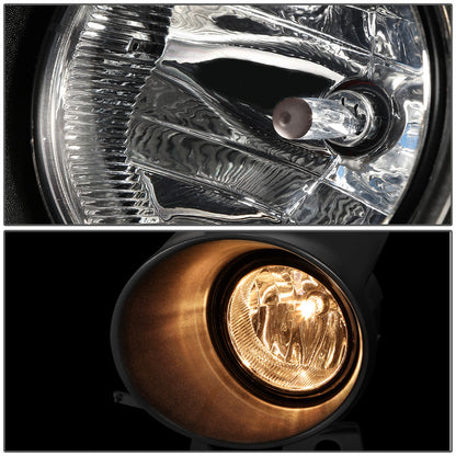 FAROS DE NIEBLA 06-08 FORD F-150, LINCOLN MARK LT - WITH SWITCH - H10 BULB - CHROME / CLEAR