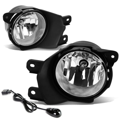 FAROS DE NIEBLA 08-17 TOYOTA SEQUOIA - WITH SWITCH - H10 BULB - CHROME / CLEAR
