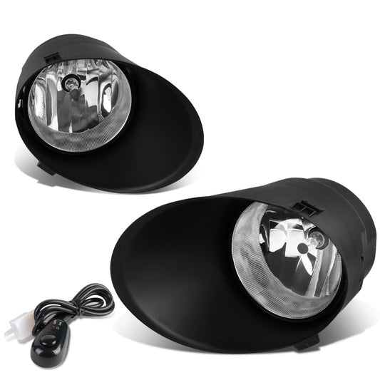 FAROS DE NIEBLA 07-13 TOYOTA TUNDRA / 07-11 SEQUOIA - WITH SWITCH - H10 BULB - CHROME / CLEAR