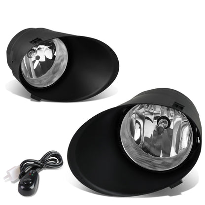 FAROS DE NIEBLA 07-13 TOYOTA TUNDRA / 07-11 SEQUOIA - WITH SWITCH - H10 BULB - CHROME / CLEAR