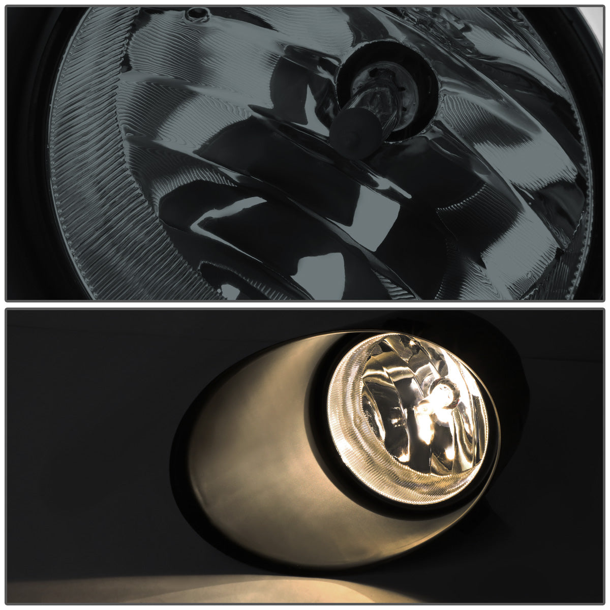 FAROS DE NIEBLA 07-13 TOYOTA TUNDRA / 07-11 SEQUOIA - WITH SWITCH - H10 BULB - SMOKE