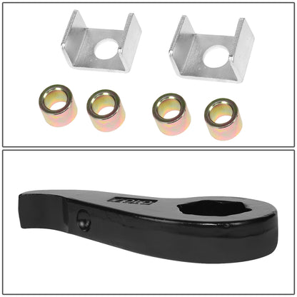 KIT ELEVACION 11-20 CHEVROLET SILVERADO 2500HD 2WD 4WD (8-LUG) / 11-20 CHEVROLET SILVERADO 3500HD 2WD 4WD (8-LUG) / 11-20 GMC SIERRA 2500HD 2WD 4WD (8-LUG) / 11-20 GMC SIERRA 3500HD 2WD 4WD (8-LUG) - FRONT - LIFTS 1-3" - REINDEXED TORSION KEY