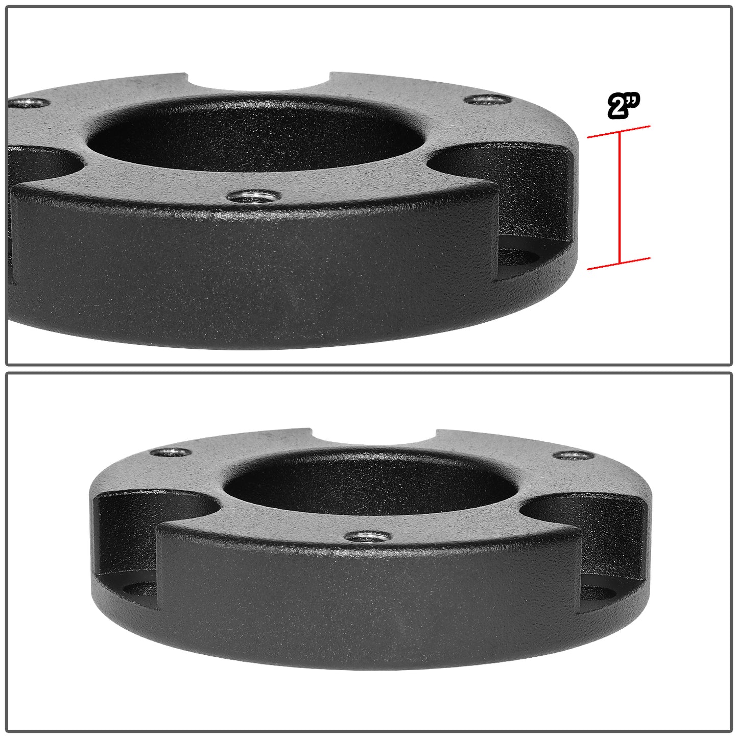 KIT ELEVACION 05-21 TOYOTA TACOMA / 03-21 TOYOTA 4RUNNER / 07-14 TOYOTA FJ CRUISER - FITS 6-LUG WHEEL HUB MODELS ONLY - FRONT - 2" LIFT - STRUT TOP MOUNT SPACER