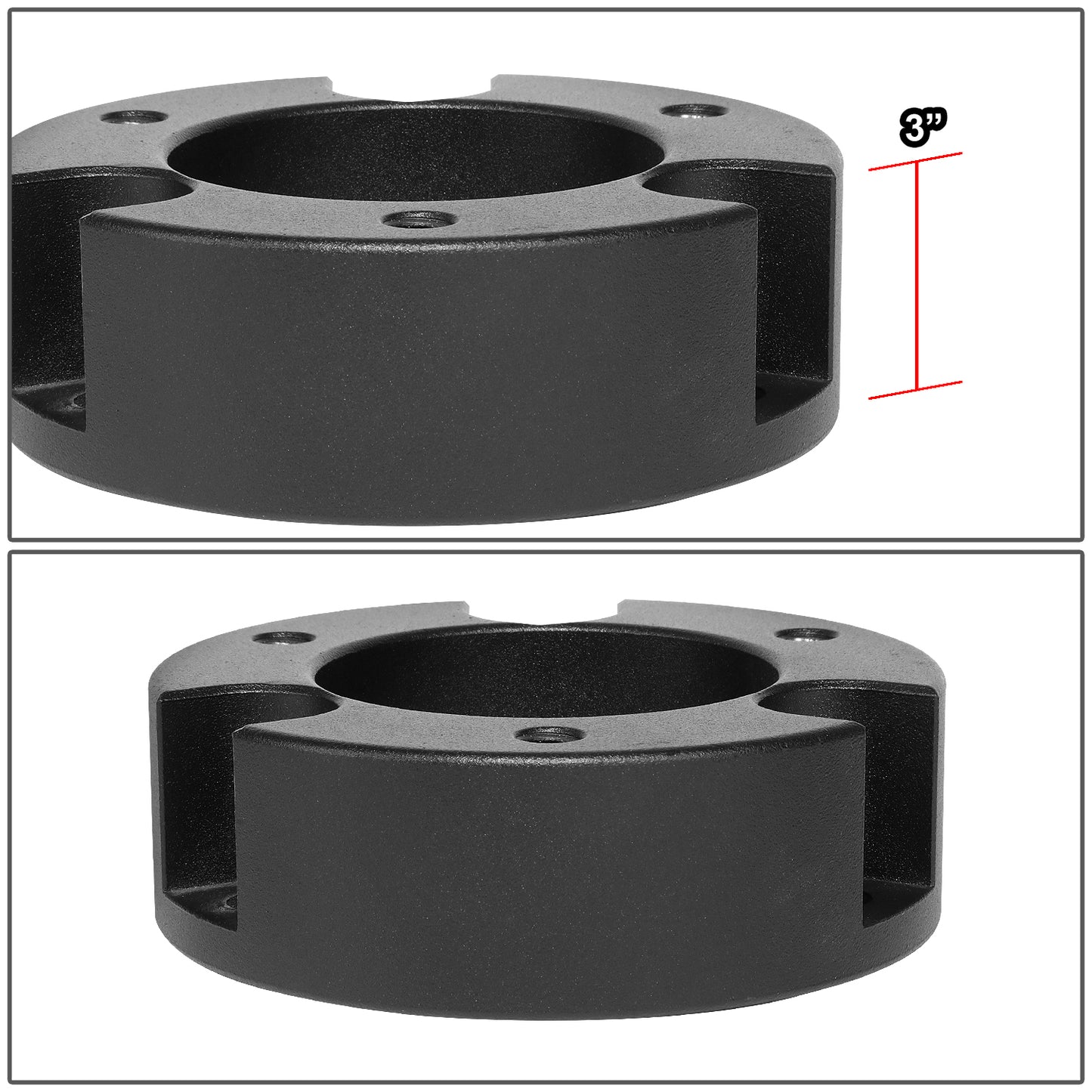 KIT ELEVACION 99-06 TOYOTA TUNDRA / 99-06 TOYOTA SEQUOIA - EXCLUDES TUNDRA ROCK WARRIOR MODEL OR TRD SUSPENSION - FRONT - 3" LIFT - STRUT TOP MOUNT SPACER