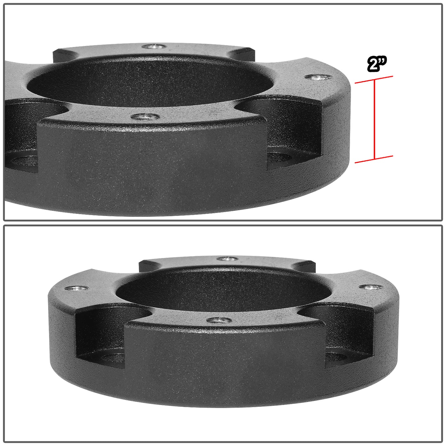 KIT ELEVACION 07-21 TOYOTA TUNDRA / 08-22 TOYOTA SEQUOIA - EXCLUDES SEQUOIA PLATINUM / LIMITED MODELS WITH ELECTRONIC FRONT STRUTS - FRONT - 2" LIFT - STRUT TOP MOUNT SPACER