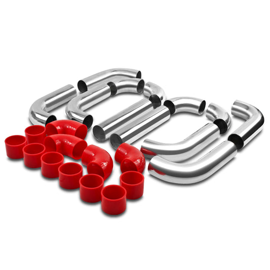 TUBERIA INTERCOOLER UNIVERSAL INTERCOOLER PIPING - ALUMINUM - 2.50" - 14PC - PIPES / HOSES / CLAMPS - T-2 - J20-5 / J13-3 / J11-2