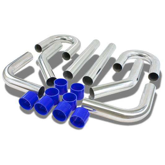 TUBERIA INTERCOOLER UNIVERSAL INTERCOOLER PIPING - ALUMINUM - 2.75" - 8PC - PIPES / HOSES / CLAMPS - J19-5