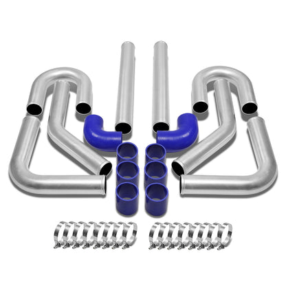 TUBERIA INTERCOOLER UNIVERSAL INTERCOOLER PIPING - ALUMINUM - 3.00" - 8PC - PIPES / HOSES / CLAMPS - 90D