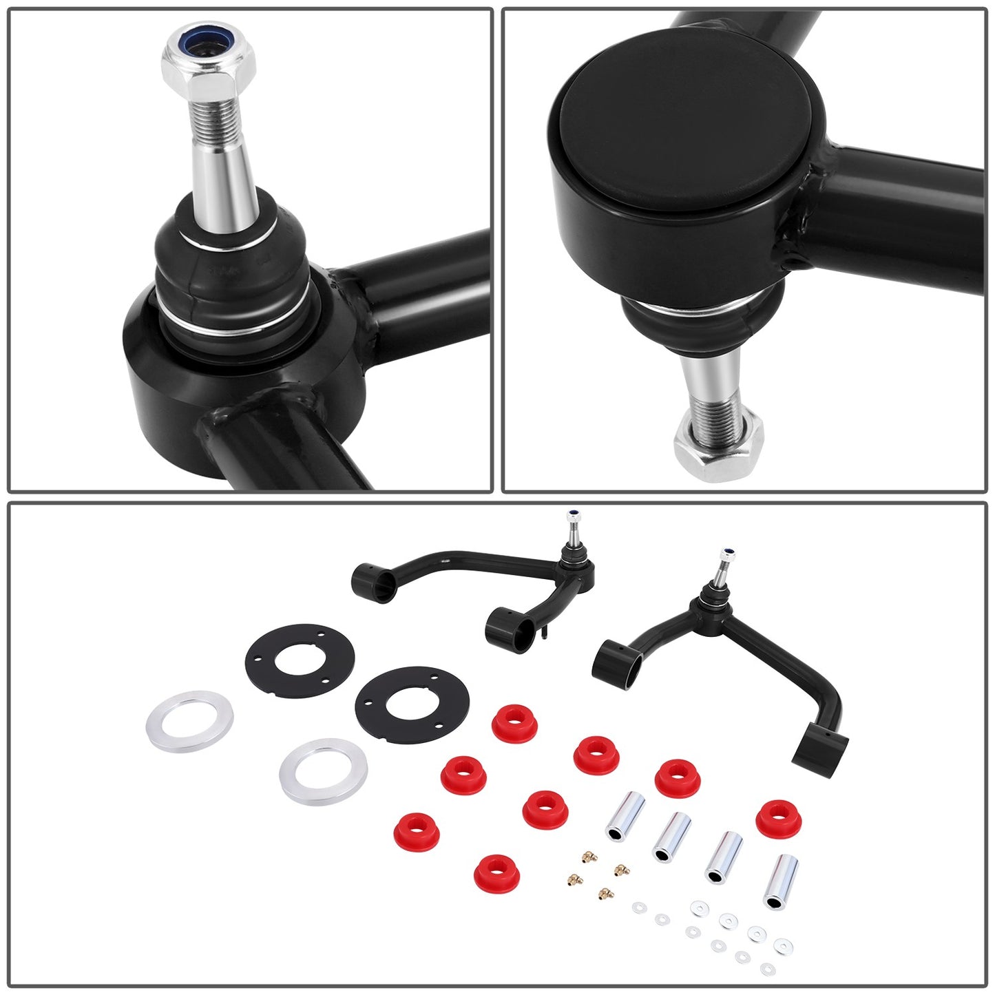 HORQUILLAS 19-22 CHEVROLET SILVERADO 1500 UPPER CONTROL ARMS,BLACK+RED