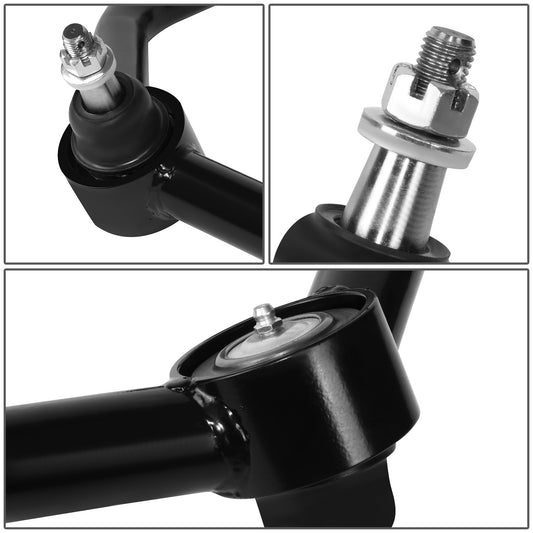 HORQUILLAS 2009-2018 RAM 1500 2WD FRONT UPPER CONTROL ARM BALL JOINT FOR 2-4" LIFT KIT, BLACK+BLACK