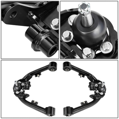 HORQUILLAS 99-06 SILVERADO SIERRA 1500 DUAL SHOCK MOUNT FRONT UPPER CONTROL ARM 2-4" LIFT, BLACK+BLACK