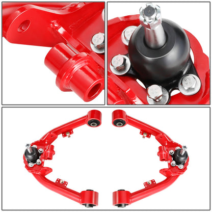 HORQUILLAS 99-06 SILVERADO SIERRA 1500 DUAL SHOCK MOUNT FRONT UPPER CONTROL ARM 2-4" LIFT, RED+BLACK