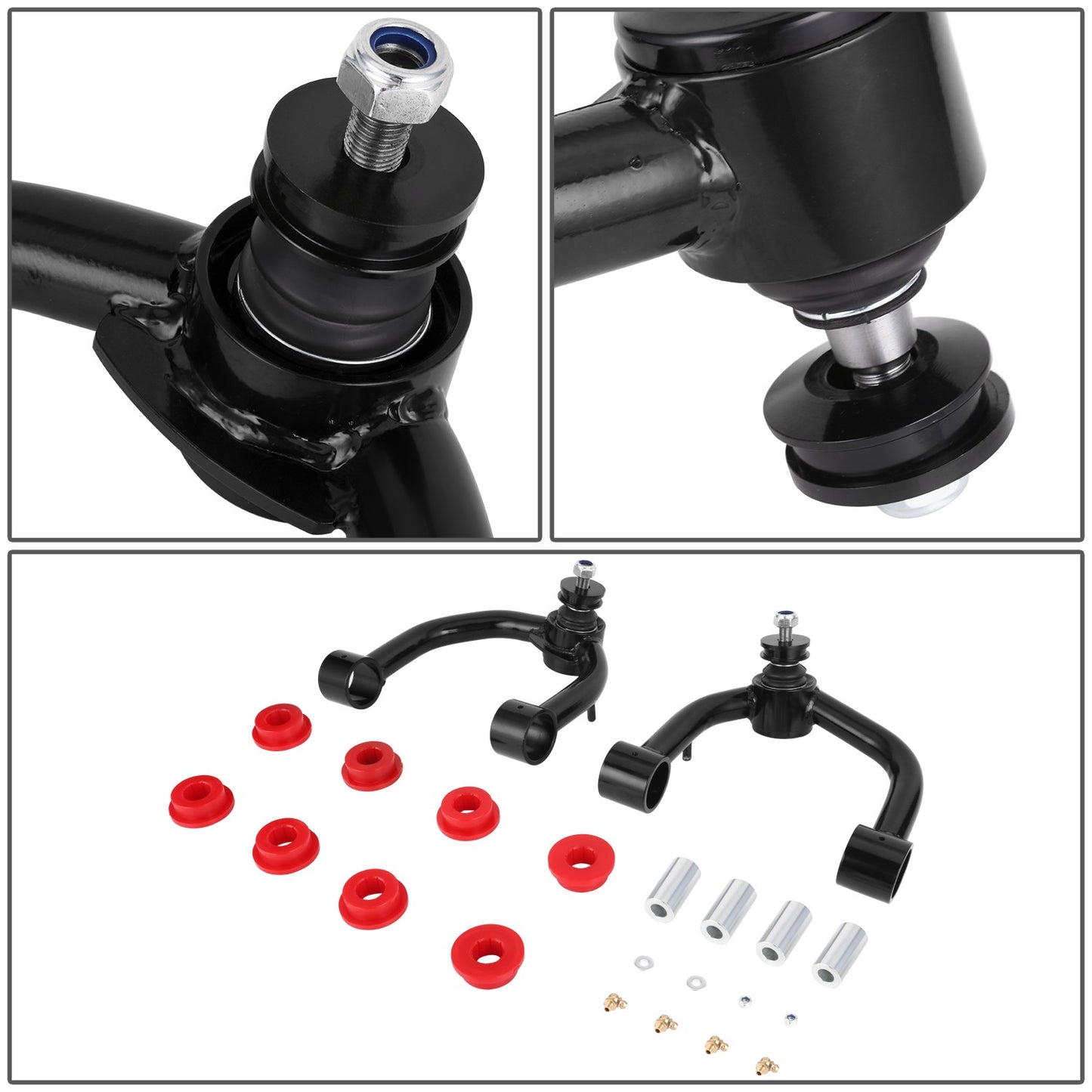 HORQUILLAS TOYOTA 4RUNNER 1996-2002 / TOYOTA TACOMA 1995-2004 - FITS MODELS WITH 2-4" LIFT - BLACK / RED