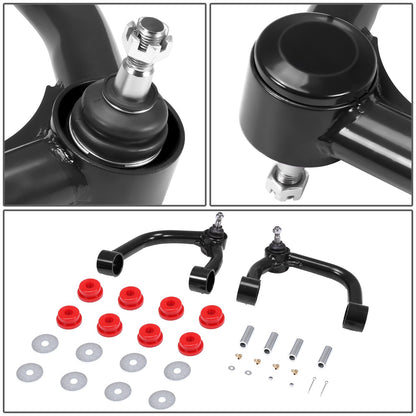 HORQUILLAS 2003-2022 TOYOTA FJ CRUISER 4RUNNER FRONT UPPER CONTROL ARMS 2-4"LIFT,
2003-2022 TOYOTA 4RUNNER
2007-2014 TOYOTA FJ CRUISER
2010-2016 LEXUS GX460
2003-2009 LEXUS GX470
BLACK+RED