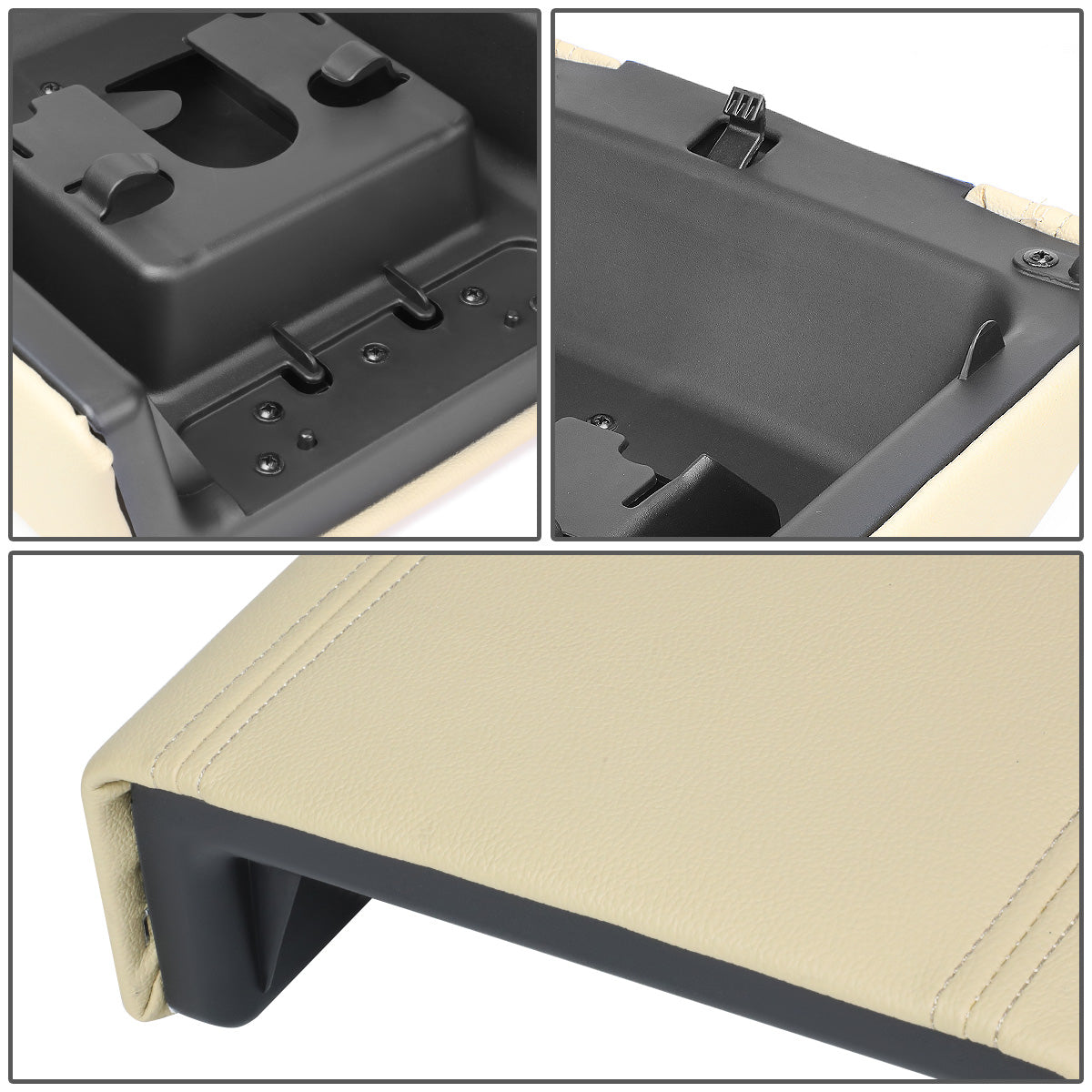 TAPA DE CONSOLA CENTER CONSOLE LID - 04-08 FORD F-150 / 06-08 LINCOLN MARK LT - ONLY FITS MODELS WITH FLOOR SHIFT - BEIGE