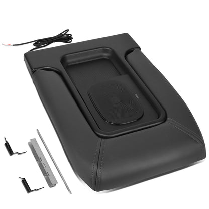 TAPA DE CONSOLA CENTER CONSOLE LID - 2003 CADILLAC ESCALADE ESV / 02-03 CADILLAC ESCALADE EXT / 02-06 CHEVY AVALANCHE / 01-06 CHEVY SILVERADO, SUBURBAN, TAHOE, GMC SIERRA, GMC YUKON, YUKON XL / 2007 CHEVY SILVERADO, GMC SIERRA CLASSIC - W/ WIRELESS
