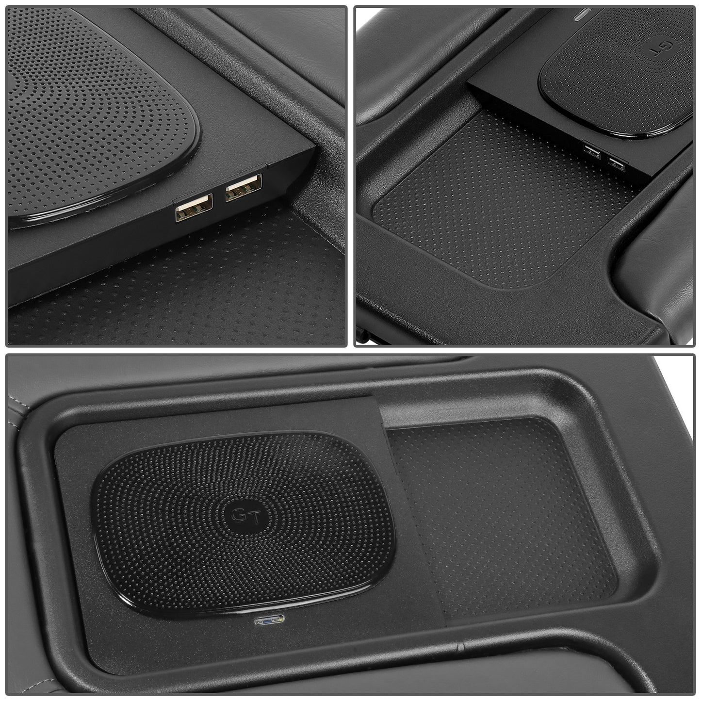 TAPA DE CONSOLA CENTER CONSOLE LID - 2003 CADILLAC ESCALADE ESV / 02-03 CADILLAC ESCALADE EXT / 02-06 CHEVY AVALANCHE / 01-06 CHEVY SILVERADO, SUBURBAN, TAHOE, GMC SIERRA, GMC YUKON, YUKON XL / 2007 CHEVY SILVERADO, GMC SIERRA CLASSIC - W/ WIRELESS