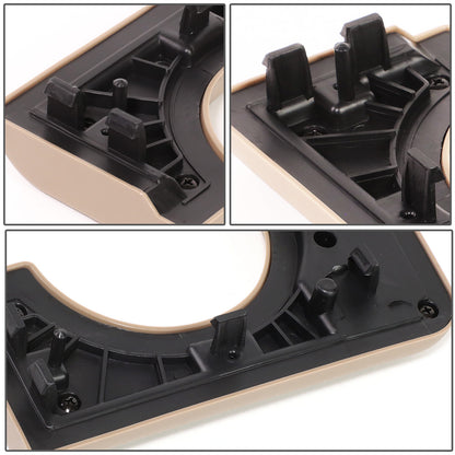 TAPA DE CONSOLA CENTER CONSOLE CUP HOLDER TRIM - 04-14 FORD F-150 - FITS MODELS WITH 40/20/40 BENCH SEATS - TAN