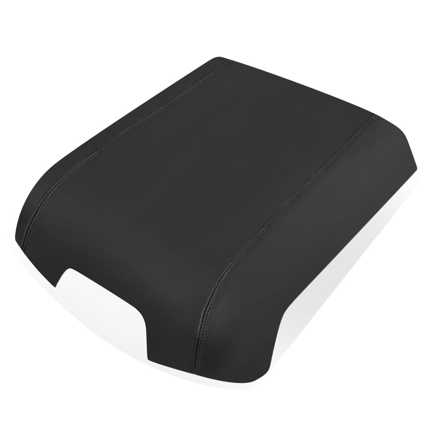 TAPA DE CONSOLA CENTER CONSOLE COVER - 11-16 FORD F-250 SUPER DUTY - BLACK REAL LEATHER