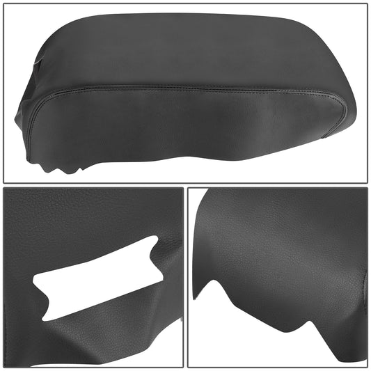 TAPA DE CONSOLA CENTER CONSOLE COVER - 01-06 LEXUS LS430 - BLACK REAL LEATHER