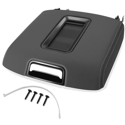 TAPA DE CONSOLA CENTER CONSOLE COVER - 15-19 CHEVROLET TAHOE / 15-19 GMC YUKON - BLACK DUNE LEATHER