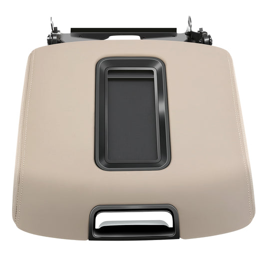 TAPA DE CONSOLA CENTER CONSOLE COVER - 15-19 CHEVROLET TAHOE / 15-19 GMC YUKON - BROWN DUNE LEATHER