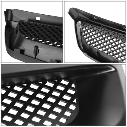 PARRILLA GRILLE - 99-00 HONDA CIVIC - DIAMOND MESH STYLE - FRONT UPPER - ABS - BLACK