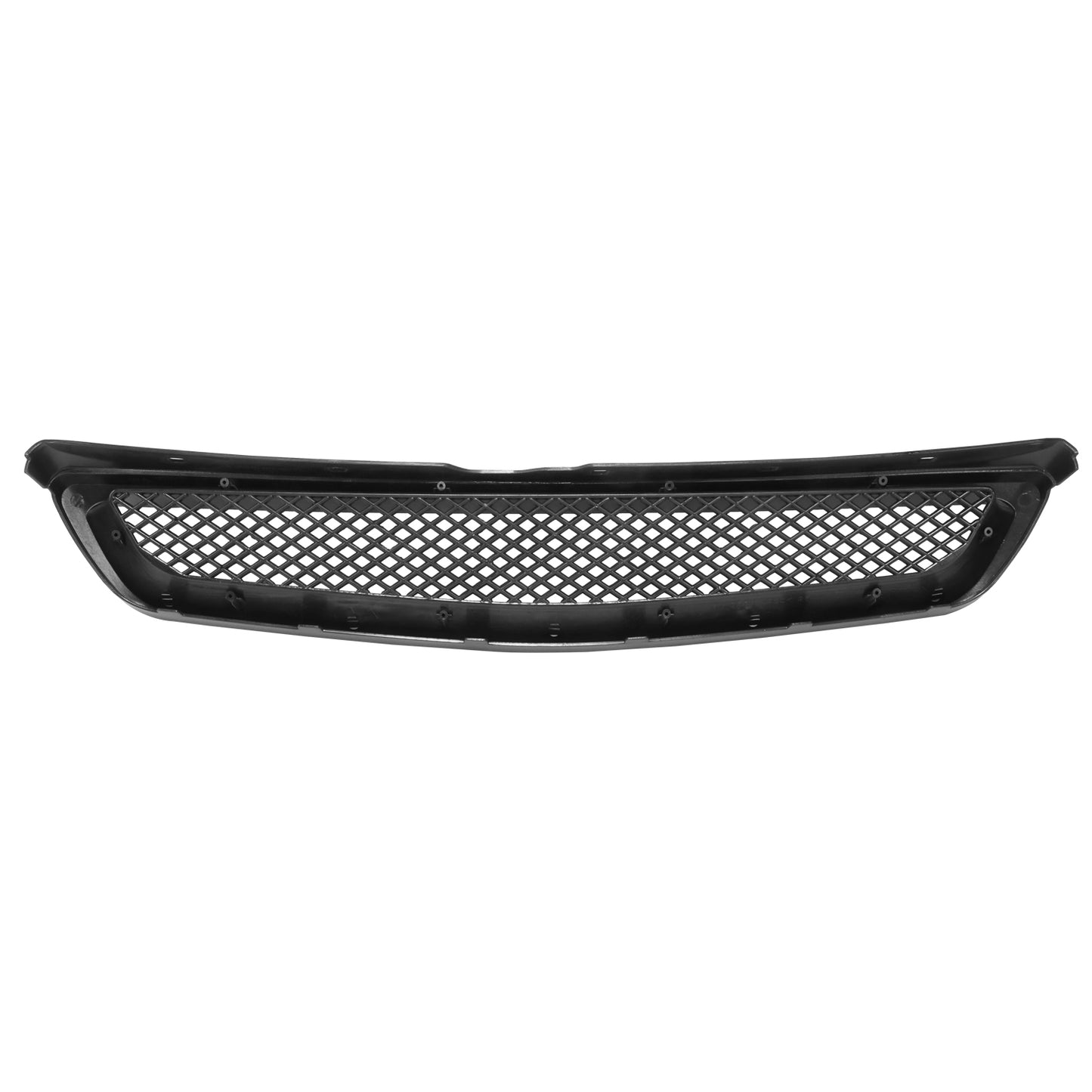 PARRILLA GRILLE - 99-00 HONDA CIVIC - DIAMOND MESH STYLE - FRONT UPPER - ABS - BLACK