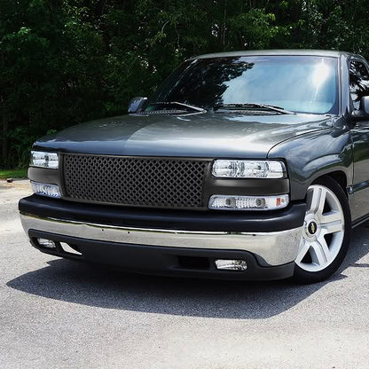 PARRILLA GRILLE - 99-02 CHEVY SILVERADO / 00-06 CHEVY SUBURBAN - GLOSSY MESH - MATTE BLACK