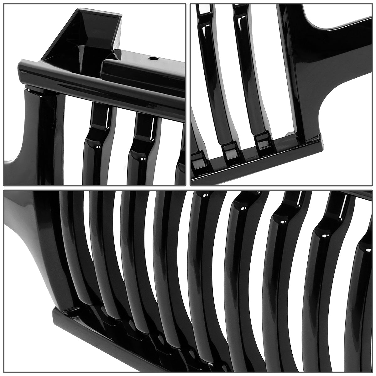 PARRILLA GRILLE - 99-02 SILVERADO 1500 / 00-06 CHEVY TAHOE / 00-06 CHEVY SUBURBAN 1500 2500 - BADGELESS VERTICAL FENCE - BLACK