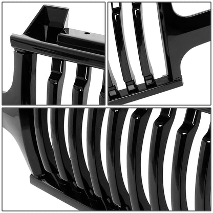 PARRILLA GRILLE - 99-02 SILVERADO 1500 / 00-06 CHEVY TAHOE / 00-06 CHEVY SUBURBAN 1500 2500 - BADGELESS VERTICAL FENCE - BLACK