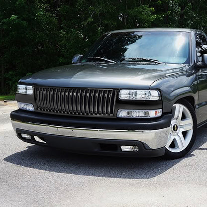 PARRILLA GRILLE - 99-02 SILVERADO 1500 / 00-06 CHEVY TAHOE / 00-06 CHEVY SUBURBAN 1500 2500 - BADGELESS VERTICAL FENCE - BLACK