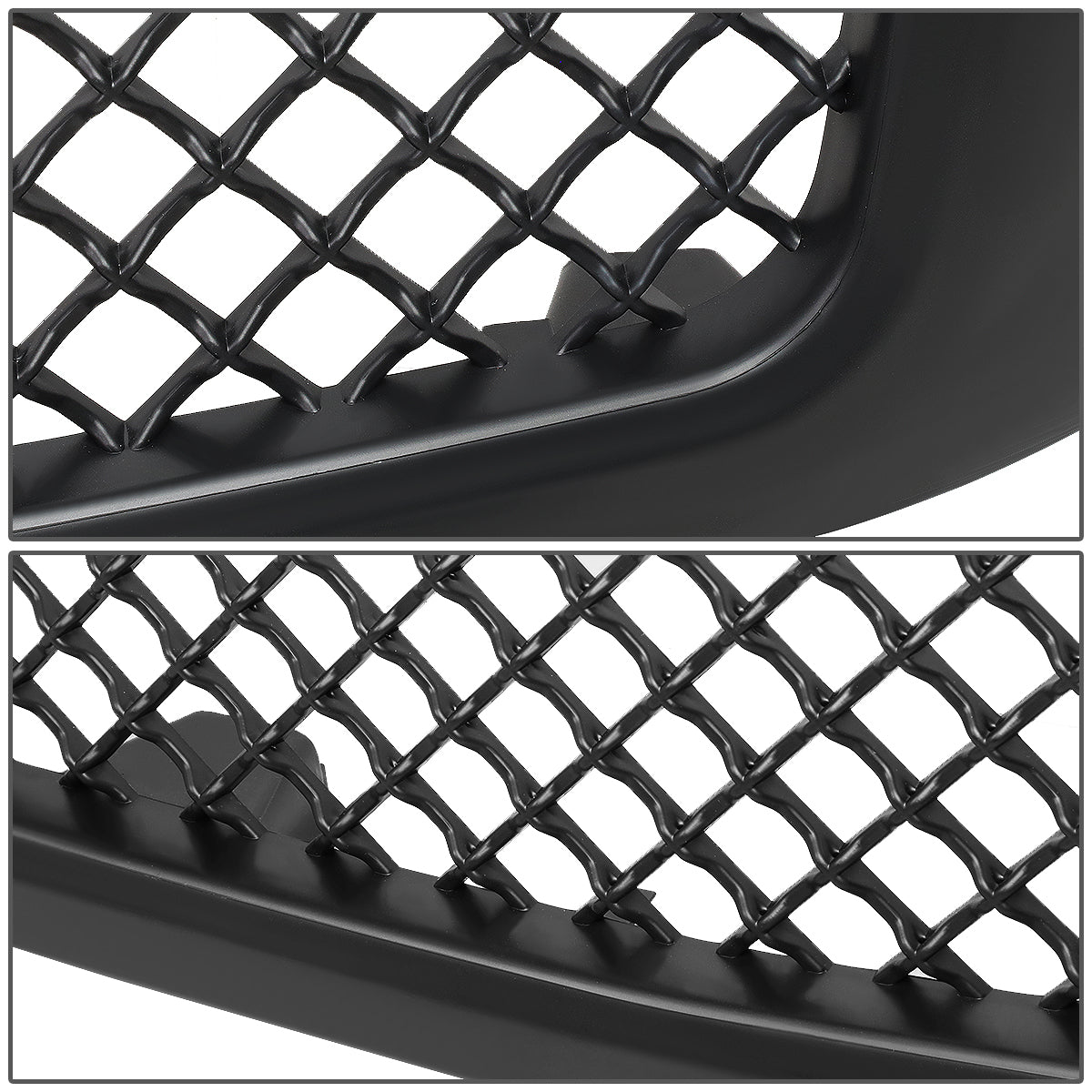 PARRILLA GRILLE - 07-13 CHEVY SILVERADO 1500 - SQUARED MESH - MATTE BLACK