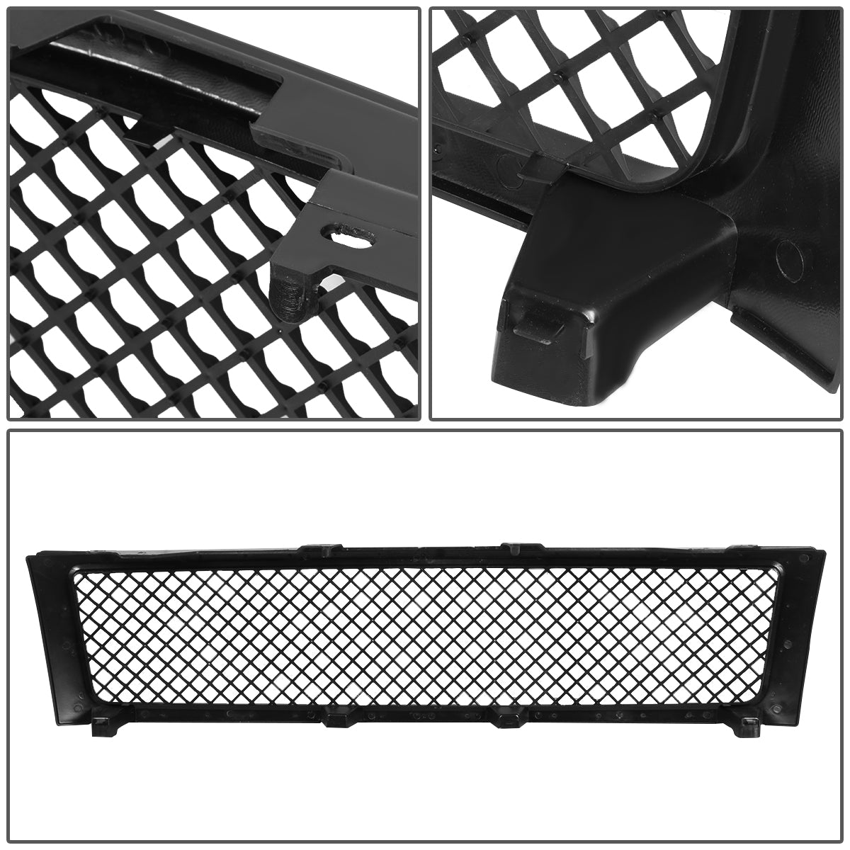 PARRILLA GRILLE - 07-13 CHEVY SILVERADO 1500 - SQUARED MESH - MATTE BLACK