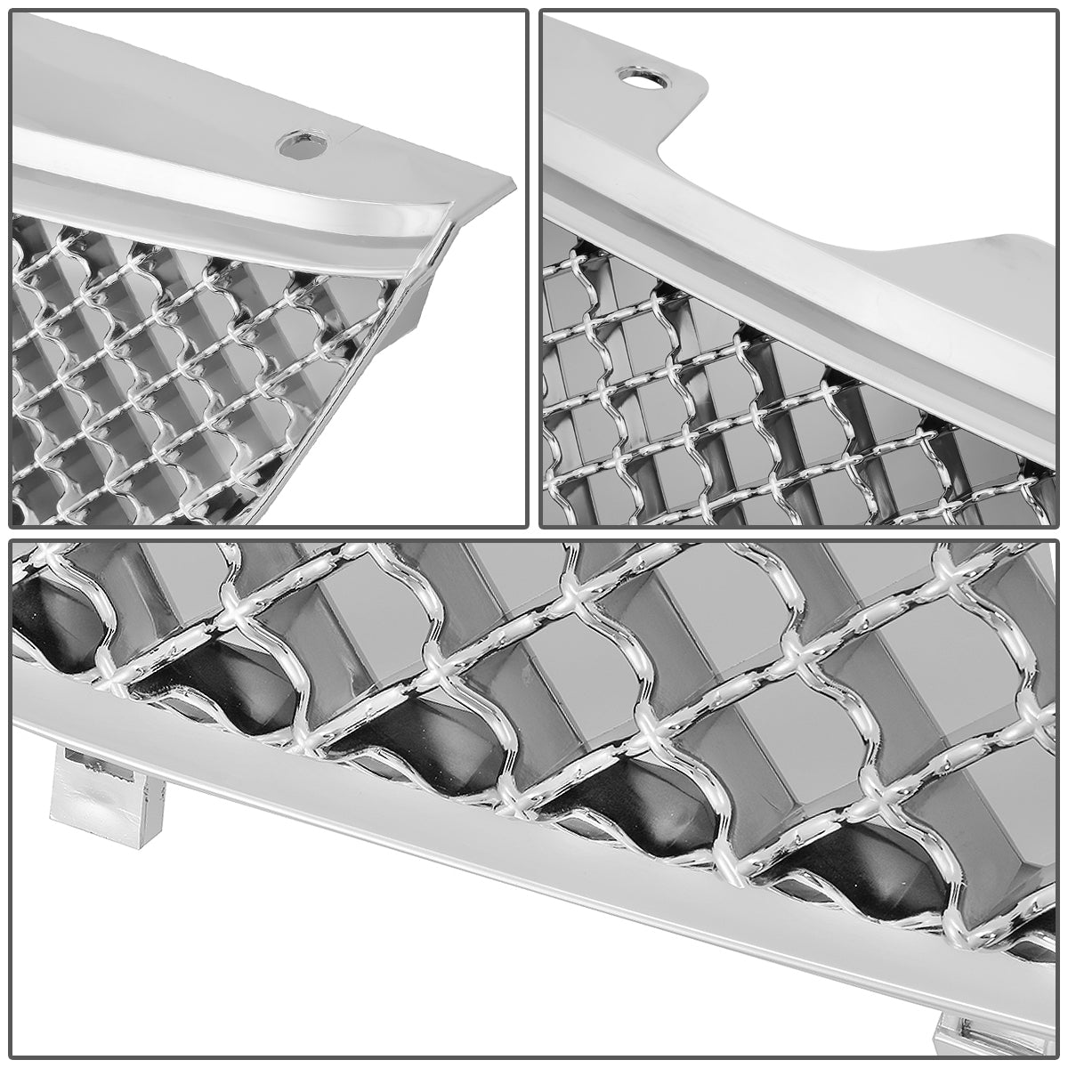 PARRILLA GRILLE - 97-99 CHEVY MAILBU - HONEYCOMB MESH STYLE - ABS - FITS ALL MODELS - CHROME