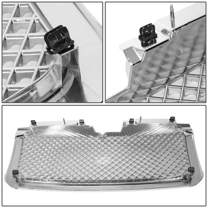 PARRILLA GRILLE - 06-09 CHEVROLET TRAILBLAZER - DIAMOND MESH STYLE - ABS - DOES NOT FIT NON LT MODELS - CHROME
