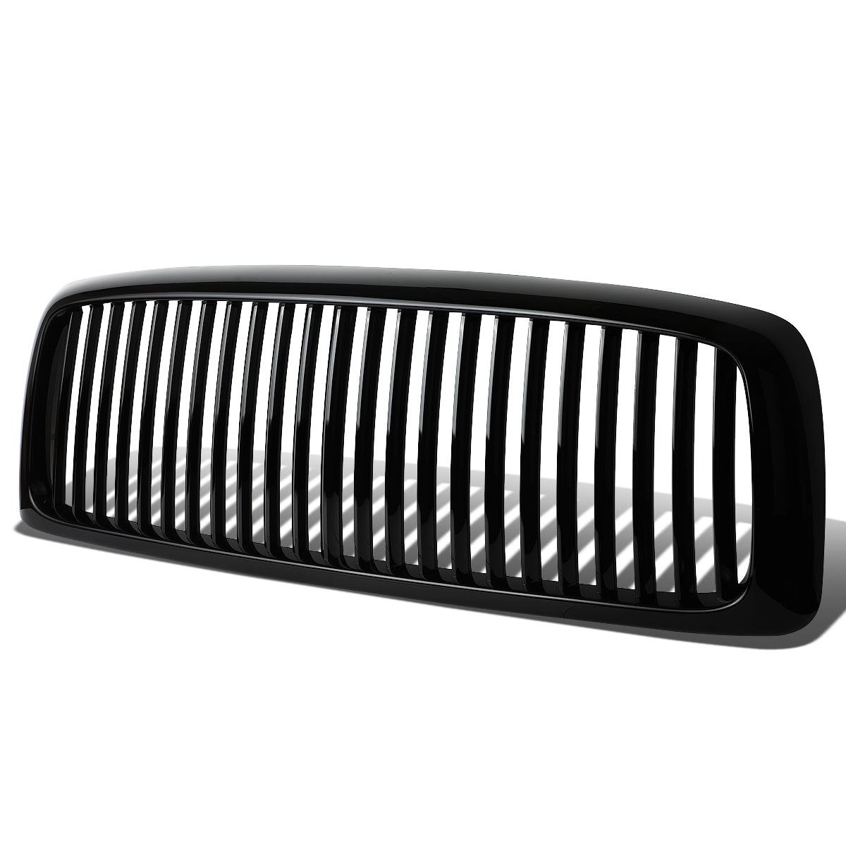 PARRILLA GRILLE - 02-05 DODGE RAM 1500 / 04-05 DODGE RAM 2500 , 3500 - VERTICAL FENCE STYLE - ABS - BLACK