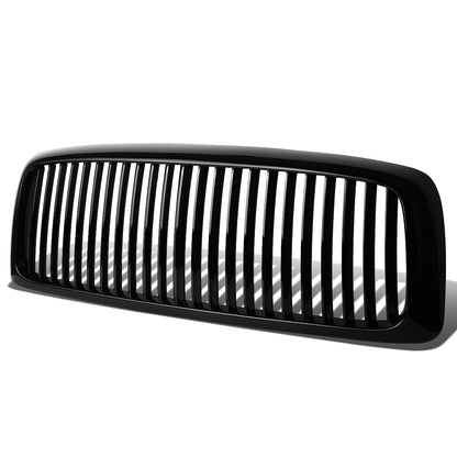 PARRILLA GRILLE - 02-05 DODGE RAM 1500 / 04-05 DODGE RAM 2500 , 3500 - VERTICAL FENCE STYLE - ABS - BLACK