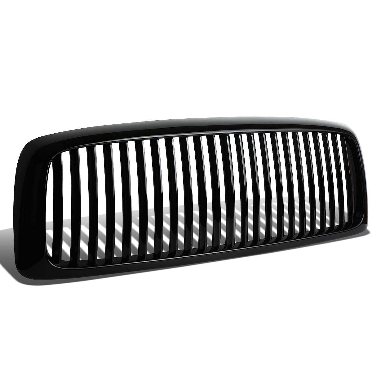 PARRILLA GRILLE - 02-05 DODGE RAM 1500 / 04-05 DODGE RAM 2500 , 3500 - VERTICAL FENCE STYLE - ABS - BLACK