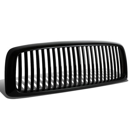 PARRILLA GRILLE - 02-05 DODGE RAM 1500 / 04-05 DODGE RAM 2500 , 3500 - VERTICAL FENCE STYLE - ABS - BLACK