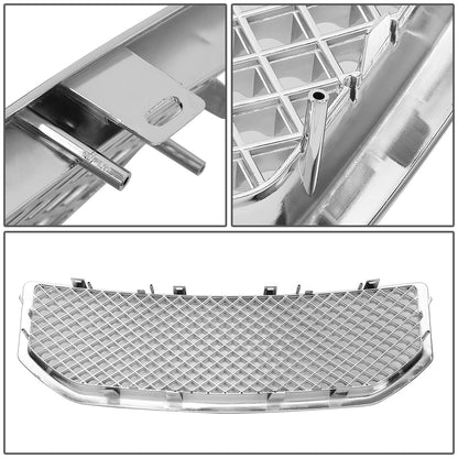 PARRILLA GRILLE - 06-10 DODGE CALIBER - HONEYCOMB MESH STYLE - ABS - GLOSSY - FITS PM , MK PRE-2011 FACELIFT UPDATE MODELS ONLY - CHROME