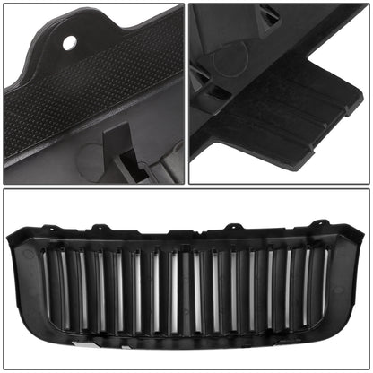 PARRILLA GRILLE - 04-05 FORD RANGER - VERTICAL FENCE STYLE - ABS - GLOSSY - DOES NOT FIT 2005 POST-FACELIFT UPDATE MODELS - BLACK