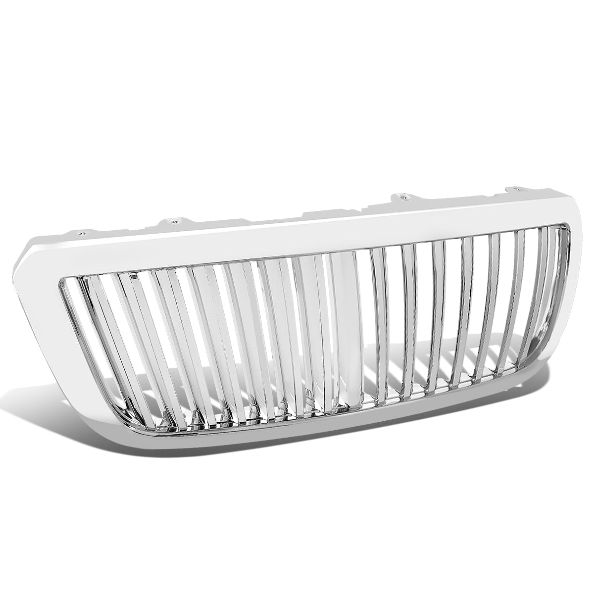 PARRILLA GRILLE - 05-07 FORD F-250 , F-350 , F-450 , F-550 - VERTICAL FENCE STYLE - ABS - CHROME