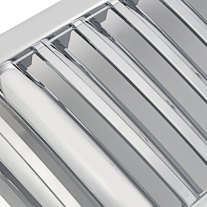 PARRILLA GRILLE - 05-07 FORD F-250 , F-350 , F-450 , F-550 - VERTICAL FENCE STYLE - ABS - CHROME
