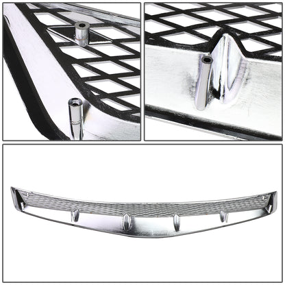 PARRILLA GRILLE - 06-08 HONDA CIVIC - DIAMOND MESH STYLE - ABS - CHROME