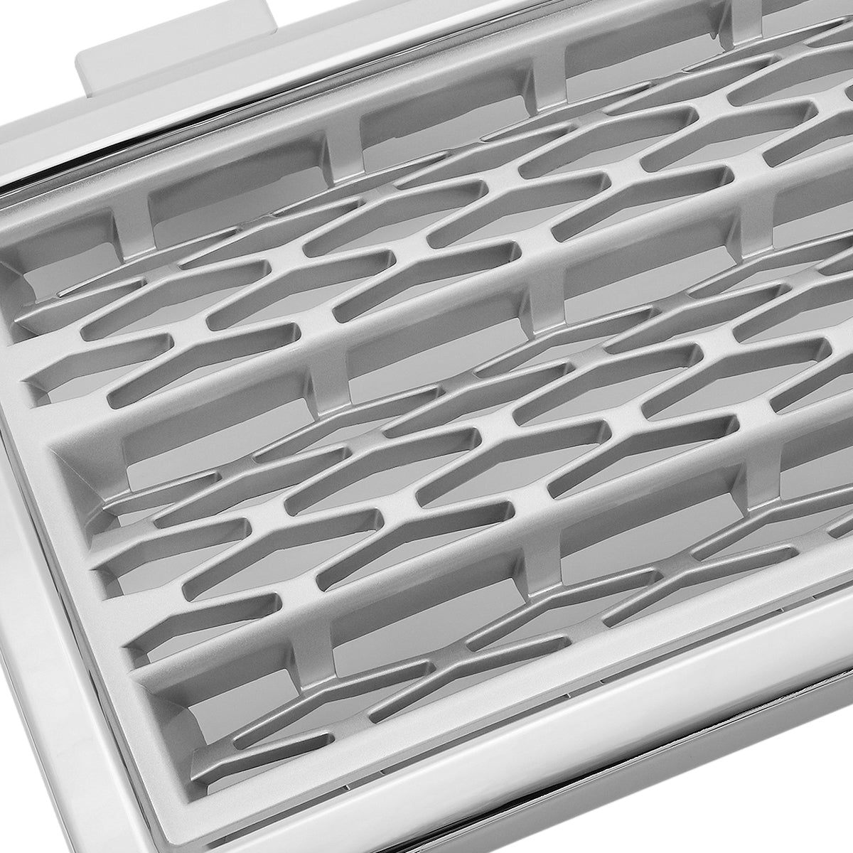PARRILLA GRILLE - 03-05 RANGE ROVER - HONEYCOMB MESH STYLE - ABS - CHROME - SILVER